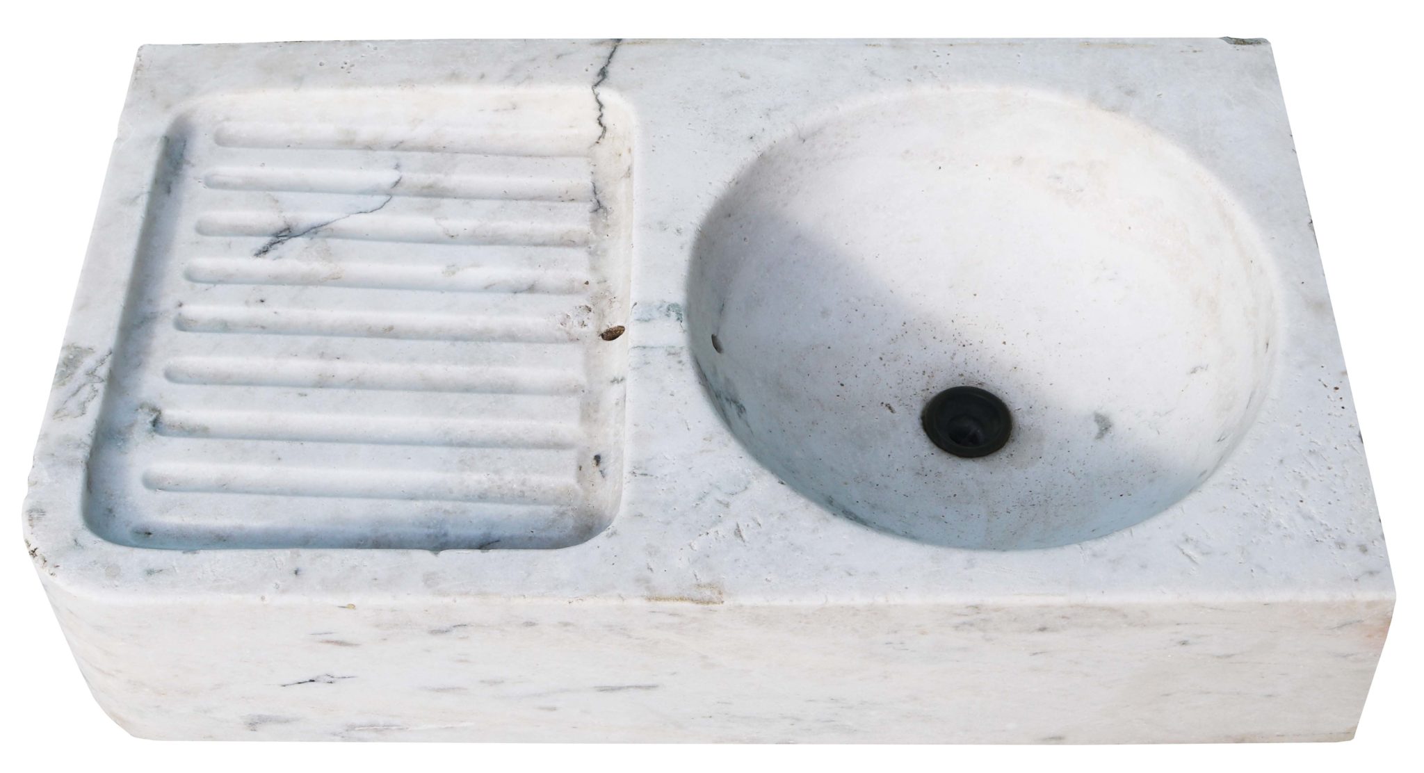 carrara marble kitchen sink