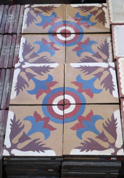 Reclaimed Patterned Encaustic Floor Tiles 3 m2 (32 sq ft)