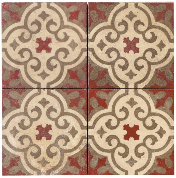 Reclaimed Patterned Encaustic Floor Tiles 4.8 m2 (51 sq ft)