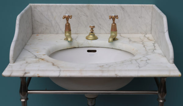 An Antique Maple & Co Marble Wash Basin or Sink