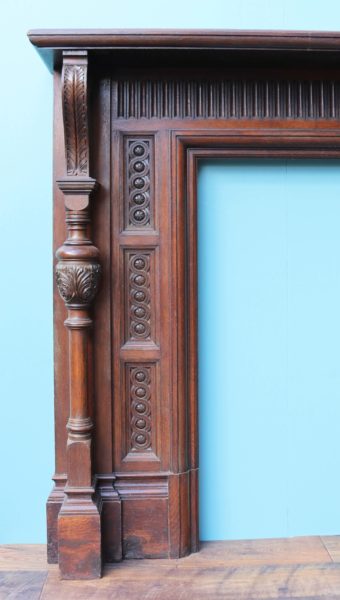 A Reclaimed Victorian Jacobean Style Fireplace Surround