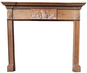 An Antique English Neoclassical Fireplace