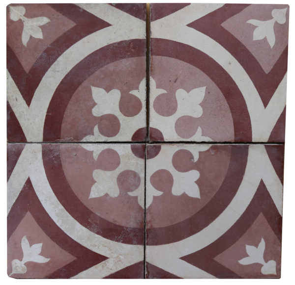 Reclaimed Patterned Encaustic Floor Tiles 2.4 m2 (25 ft2)