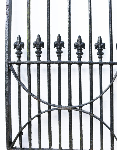 A Set of 10 ft Antique Wrought Iron Driveway Gates (Two Sets Available)