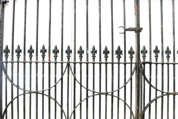 A Set of 10 ft Antique Wrought Iron Driveway Gates (Two Sets Available)