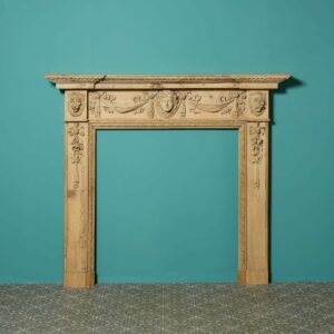 Antique Carved Pine Fire Surround in the Style of William Kent