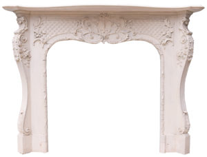 An Antique Rococo Style Fire Surround