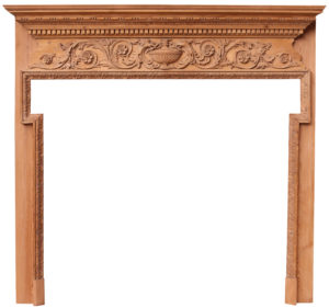 A Georgian Style Carved Timber Fire Surround