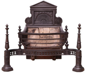 A Victorian Cast Iron Fire Grate