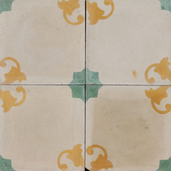 Reclaimed Patterned Encaustic Cement Floor or Wall Tiles 1.5 m2 (16 ft2)
