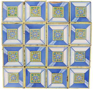 A Reclaimed Ceramic Tile Panel