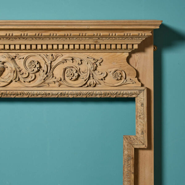 Georgian Style Carved Pine Fire Surround