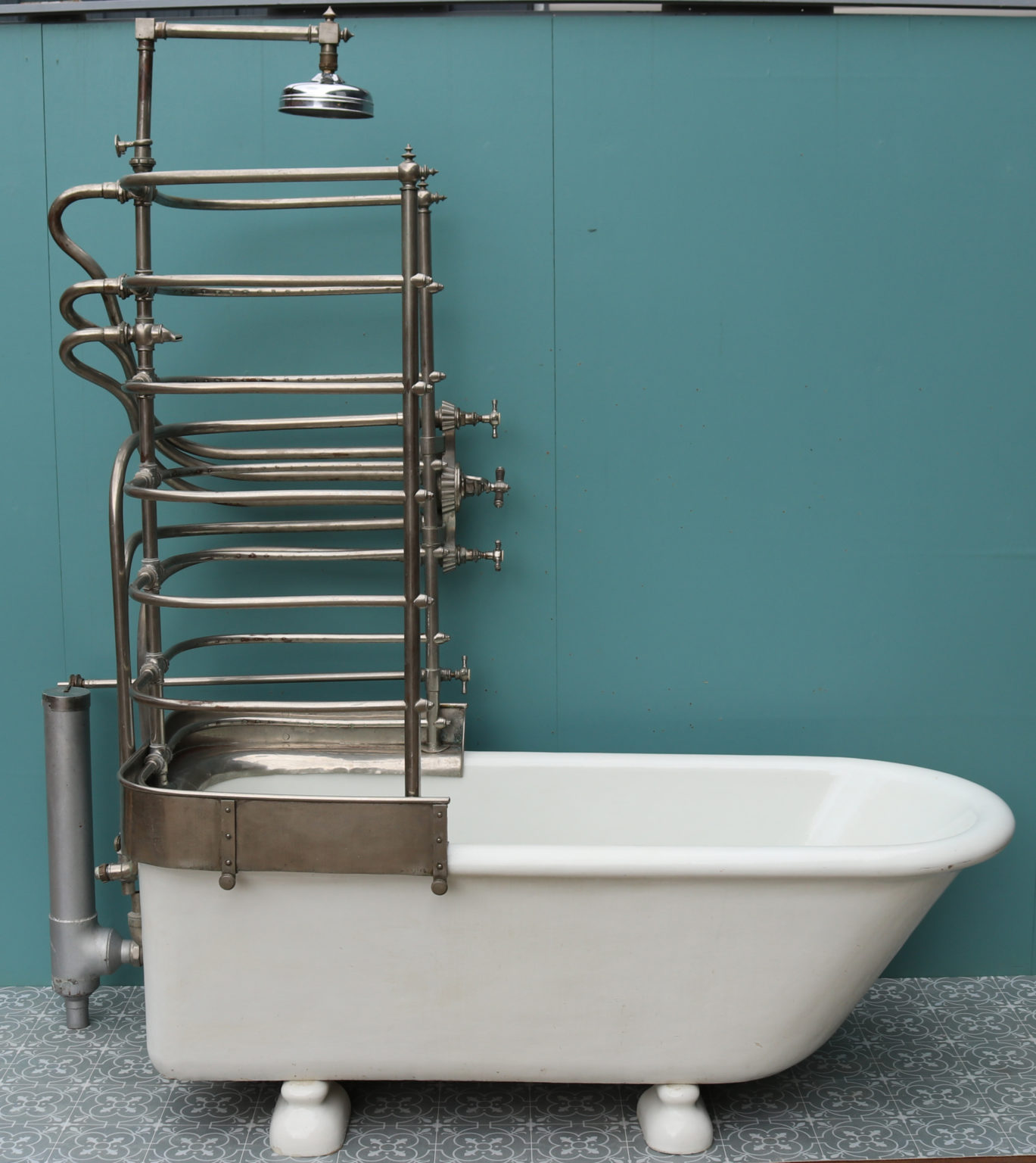 A Reclaimed Antique Canopy Bath and Shower UK Heritage