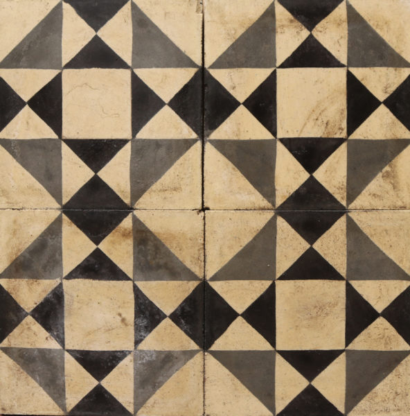 Reclaimed Patterned Encaustic Cement Floor or Wall Tiles