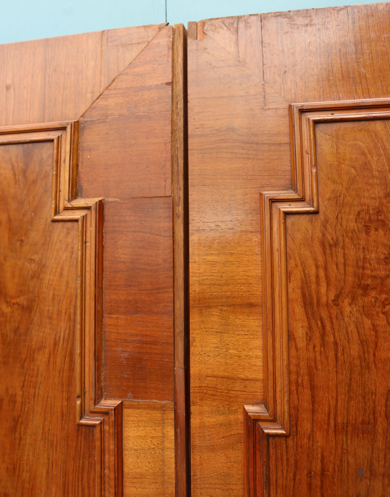 A Set of 1920s Walnut Art Deco Doors - UK Architectural Heritage