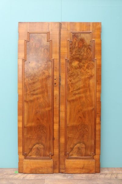 A Set of 1920s Walnut Art Deco Doors