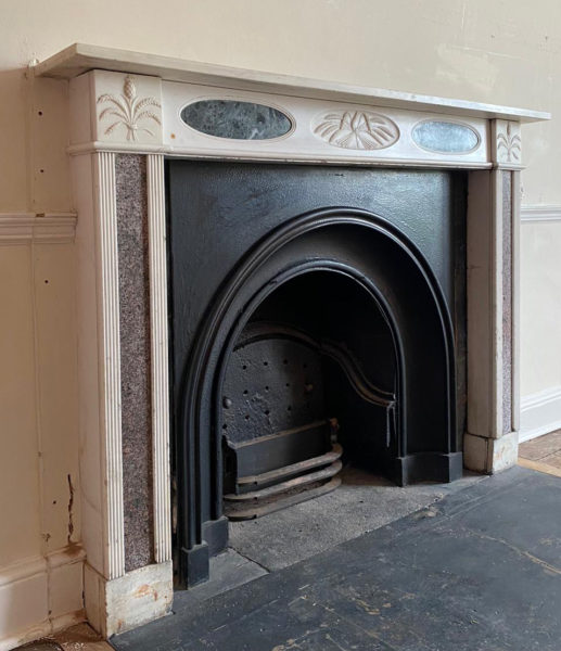 An English Regency Period Marble Fireplace