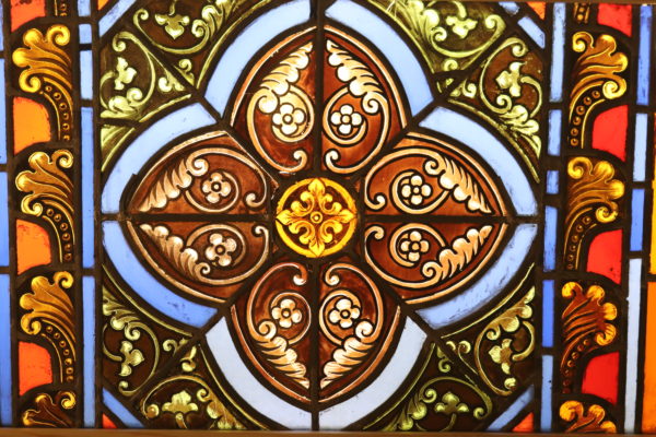A Reclaimed English Stained Glass Window