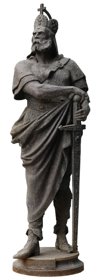An Antique Garden Statue of Charlemagne (Charles the Great)