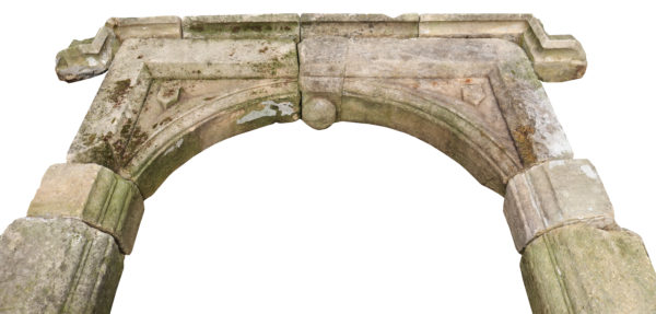 A Reclaimed Georgian Arched Limestone Door way
