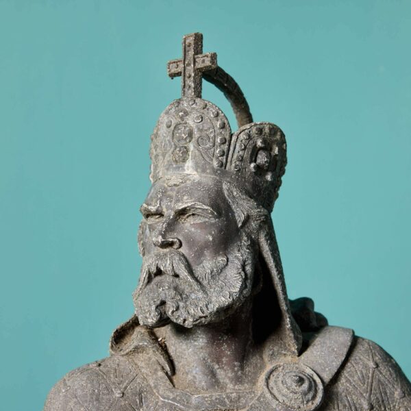 Antique Garden Statue of Charlemagne (Charles the Great)