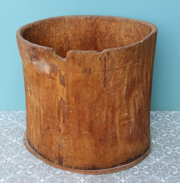 A Large Antique Dug-out Tree Trunk Log Bin