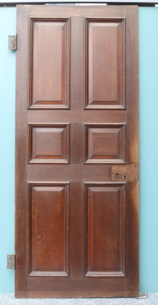 An Antique English George III Oak Door