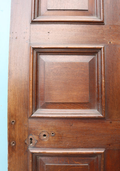An Antique English George III Oak Door