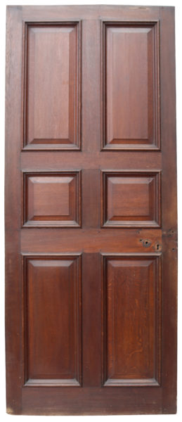 A Reclaimed English George III Oak Six Panel Internal Door