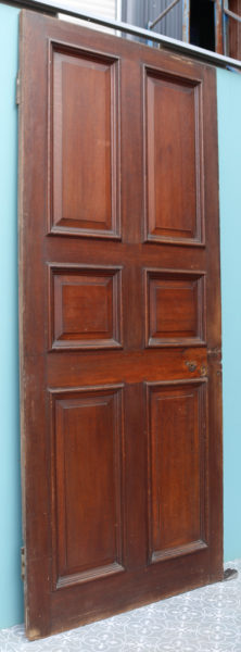 A Reclaimed English George III Oak Six Panel Internal Door