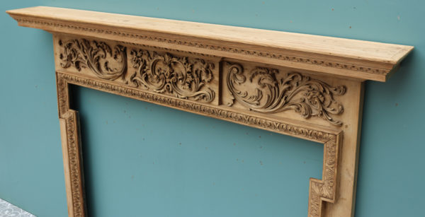 A Reclaimed Georgian Style Hand Carved Fireplace
