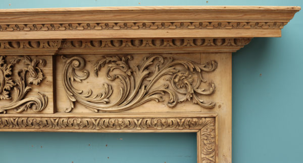 A Reclaimed Georgian Style Hand Carved Fireplace