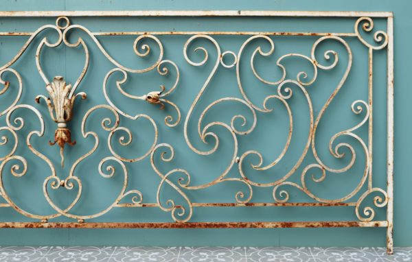 A Reclaimed Wrought Iron Balcony or Railing Panel