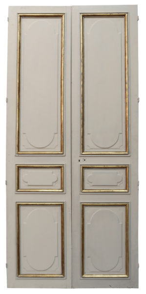 A Set of Tall Antique Panelled Double Doors
