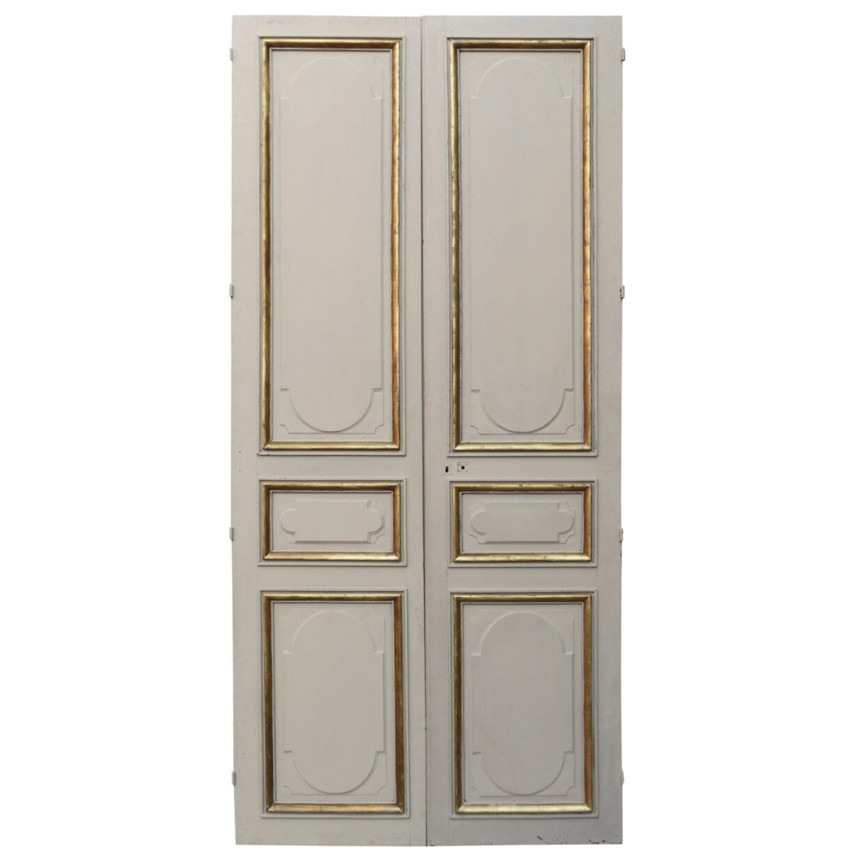 A Set of Tall Antique Panelled Double Doors