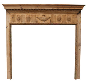 An Antique Neoclassical Style Timber Fire Surround