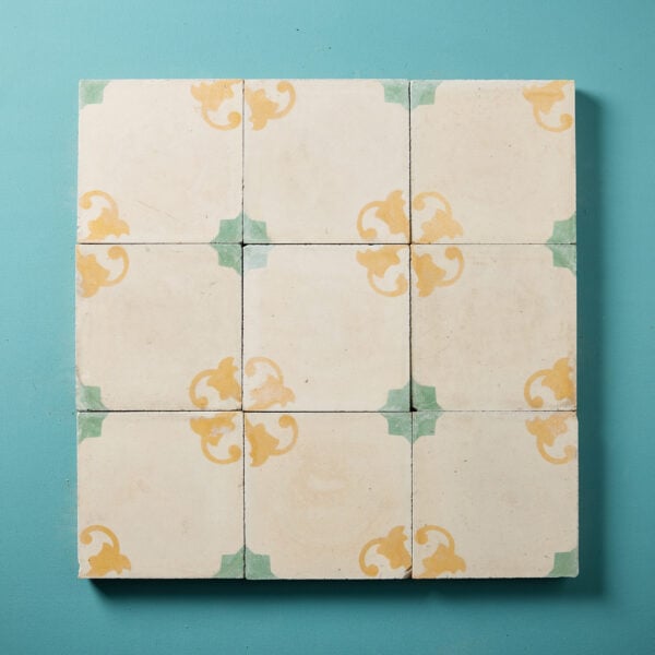 Reclaimed Patterned Encaustic Cement Floor or Wall Tiles 1.5 m2 (16 ft2)