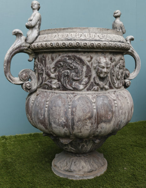 Pair of Lead Garden Urns after John Van Nost - UK Heritage