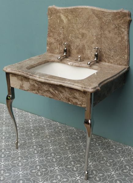 An Antique Marble Wash Basin with Stand