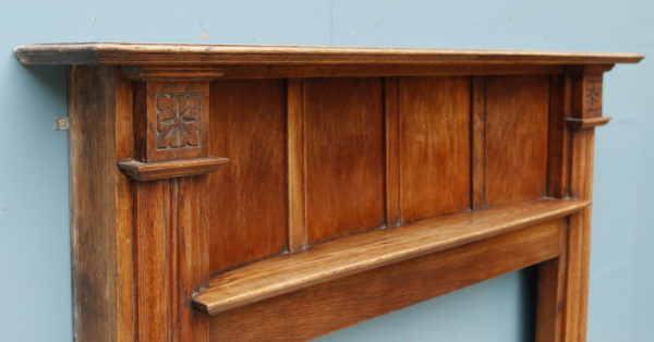 A Reclaimed Arts and Crafts Style Wooden Fire Surround