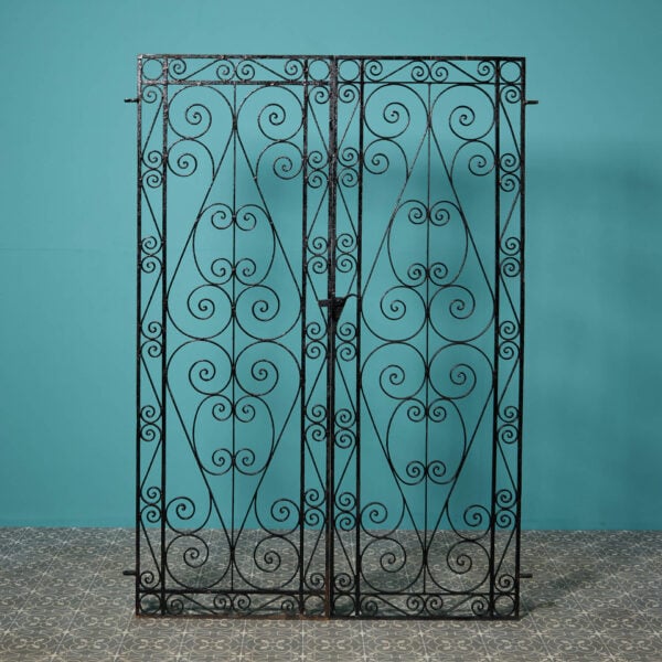 Set of Tall Reclaimed Wrought Iron Garden Gates