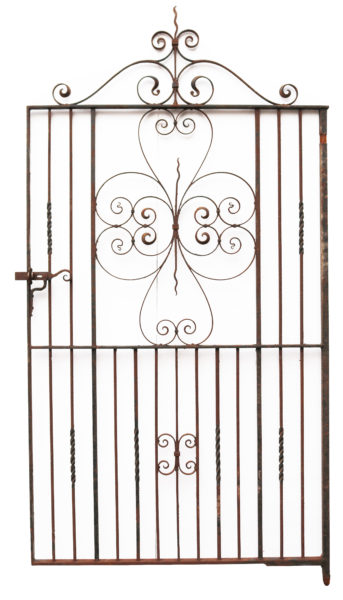 A Large Reclaimed Wrought Iron Garden Gate