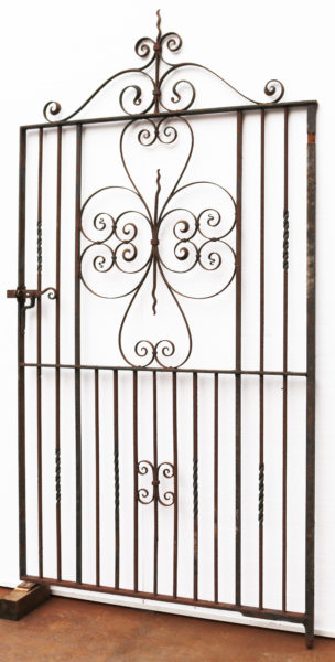 A Large Reclaimed Wrought Iron Garden Gate