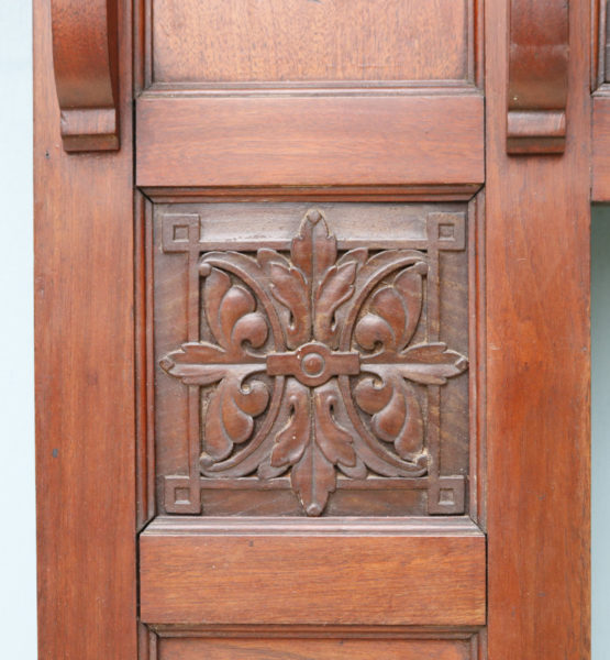 An Arts and Crafts Style Reclaimed Walnut Fire Surround