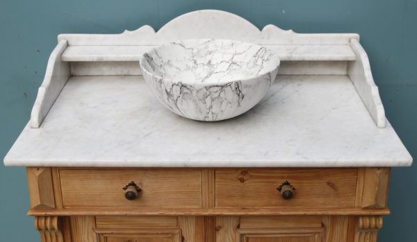 Antique Carrara Marble Wash Basin