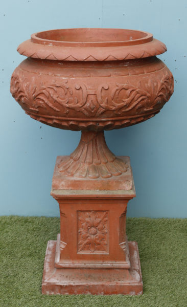 A Large Antique Terracotta Centrepiece Urn
