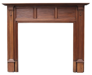 Private: A Reclaimed Edwardian Style Mahogany Fire Surround