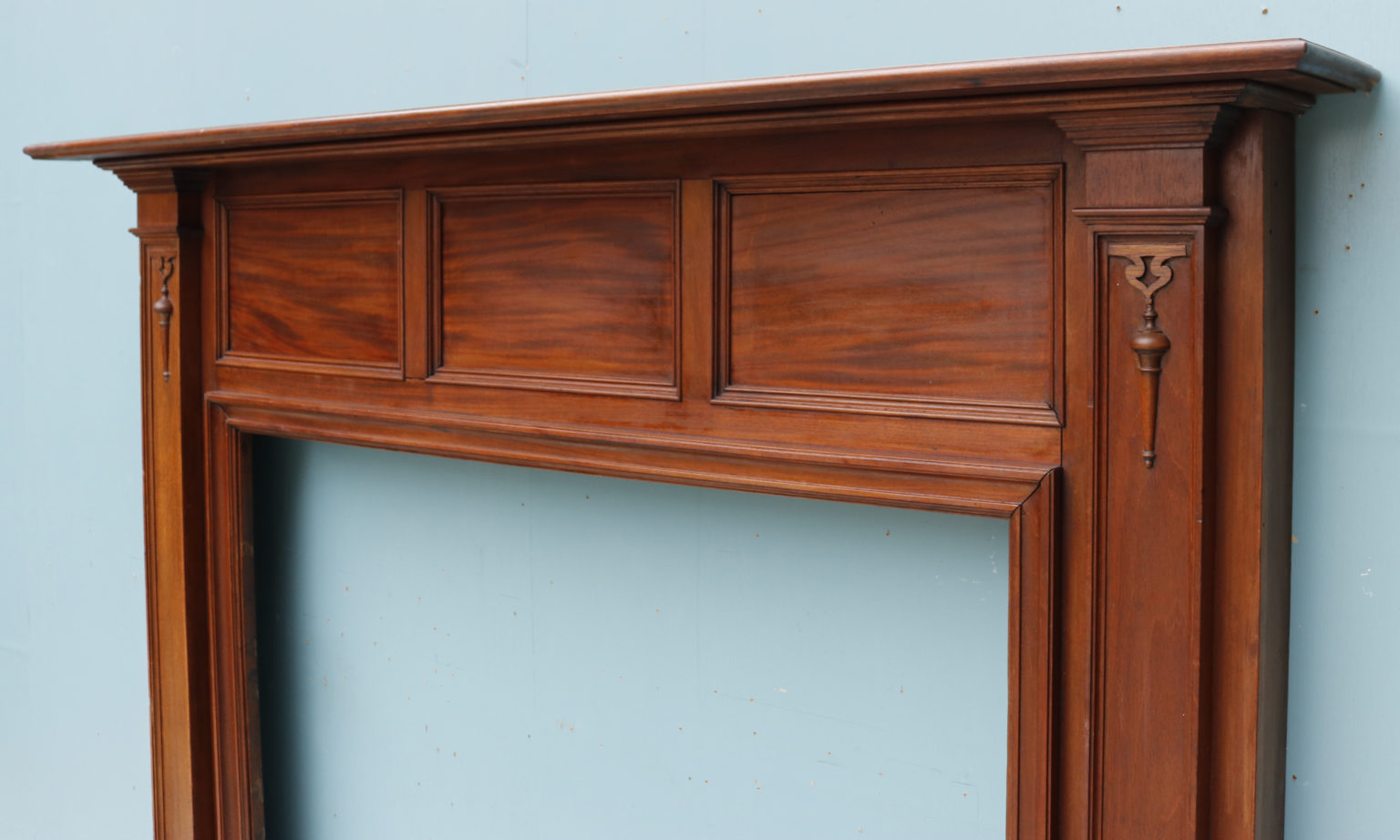 A Reclaimed Edwardian Style Mahogany Fire Surround UK Architectural Heritage