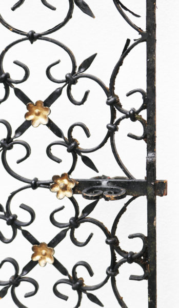 A Decorative Reclaimed Wrought Iron Pedestrian Gate