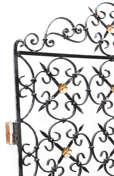 A Decorative Reclaimed Wrought Iron Pedestrian Gate
